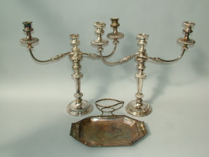 Appraisal: A large quantity of silver plated wares to include an