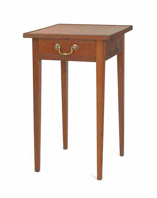 Appraisal: Pennsylvania Federal cherry side table ca with a tray top