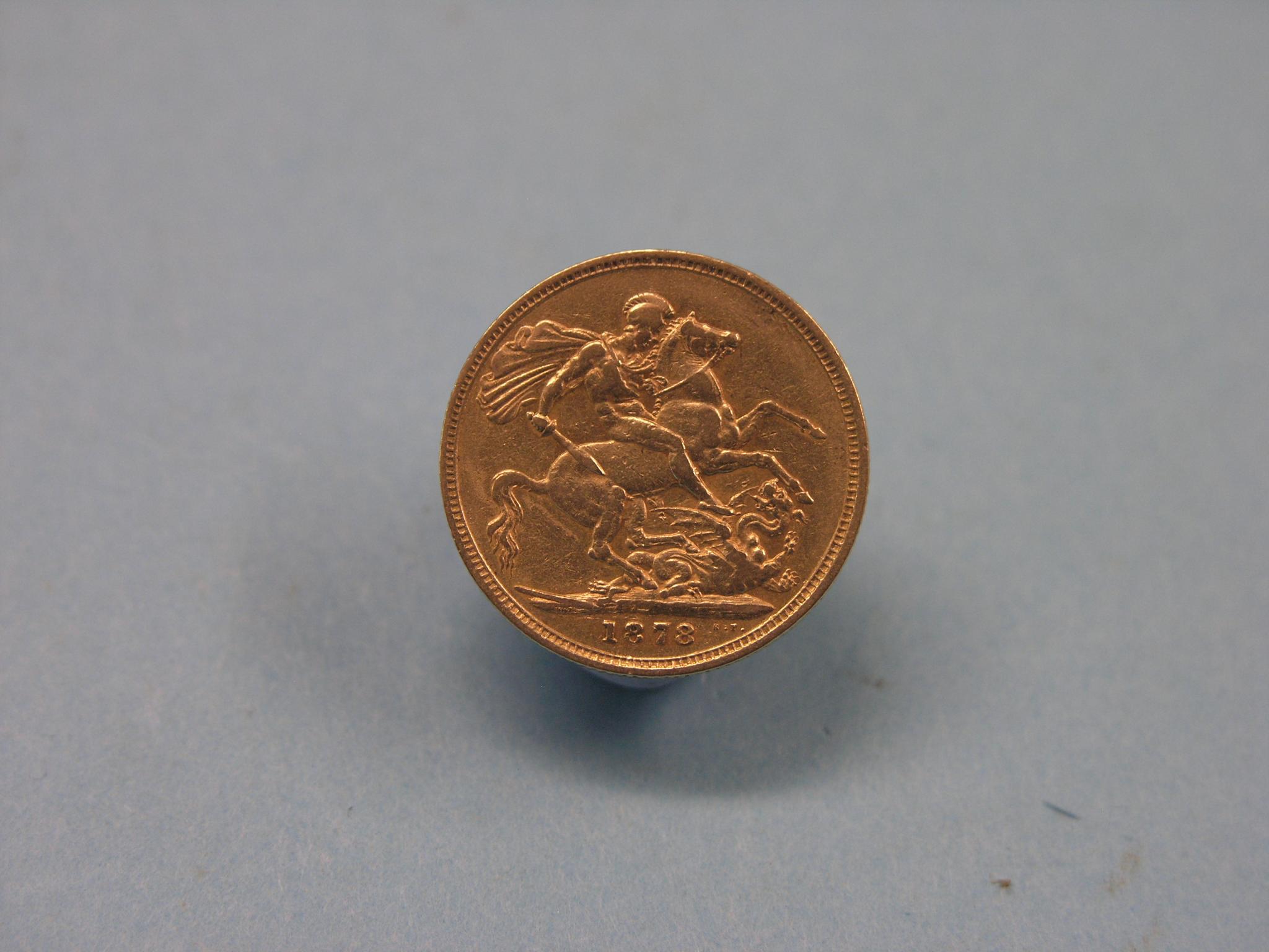 Appraisal: A rare Victorian gold sovereign Melbourne mis-strike non-standard obverse at