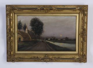 Appraisal: Early th c Dutch landscape O c signed Early th