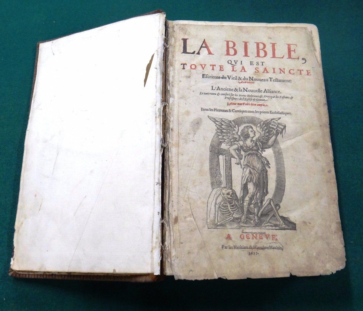 Appraisal: BIBLE La Bible qui est toute la Sancte Ecrtiture du