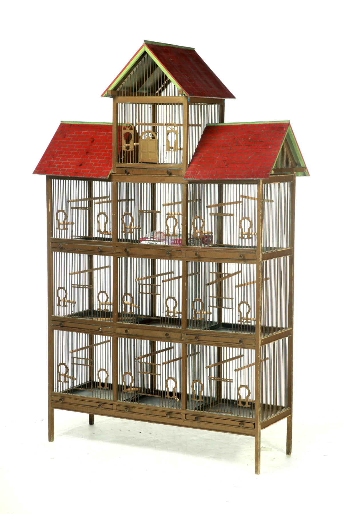 Appraisal: TEN-ROOM BIRD CAGE IN THE GEORGIAN STYLE Mid th century