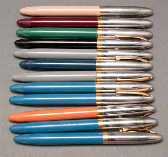 Appraisal: Twelve Sheaffer ''School'' fountain pens Estimate - Pen s have