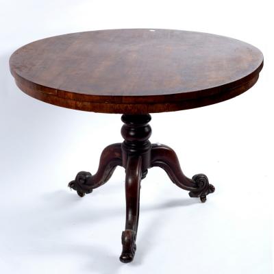 Appraisal: A Victorian rosewood breakfast table circa the circular top above