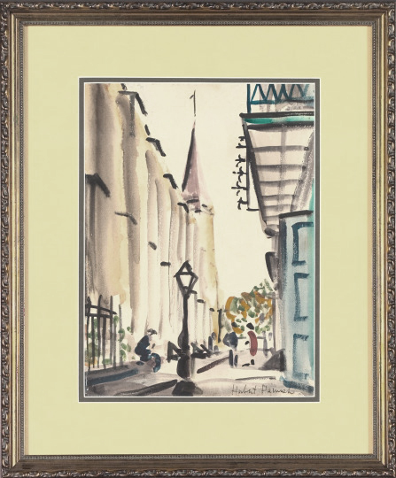 Appraisal: Herbert Hanush American New Orleans th Century St Louis Cathedral