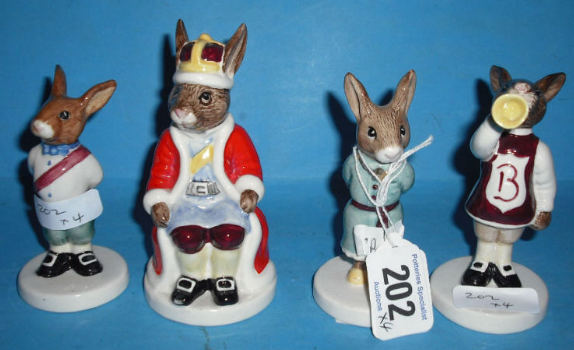 Appraisal: Royal Doulton Bunnykins Figures From the Royal Family King John