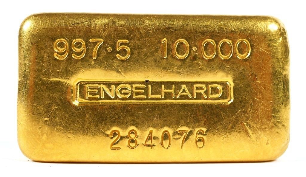 Appraisal: ENGLEHARD fine gold bullion bar ingot Troy ounces See photos