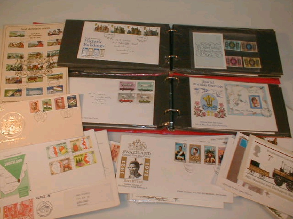 Appraisal: A collection of first day covers collected in two albums