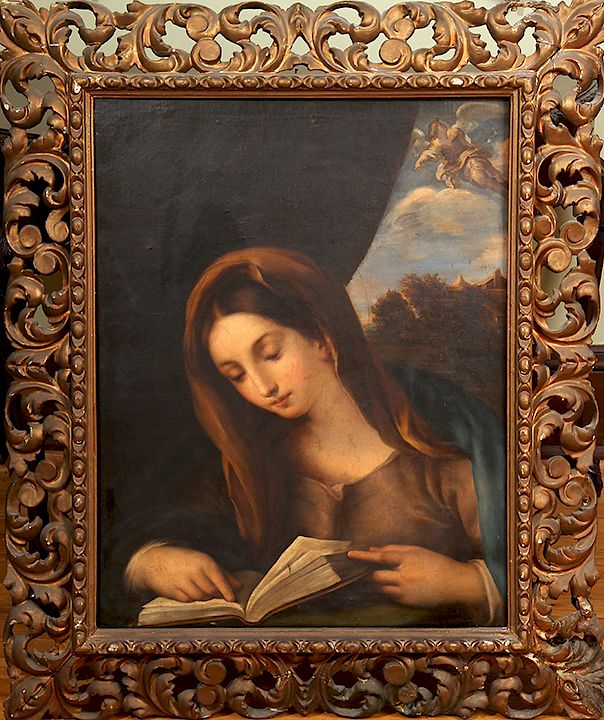 Appraisal: Virgin Mary Old Masters Oil Painting A th or possibly