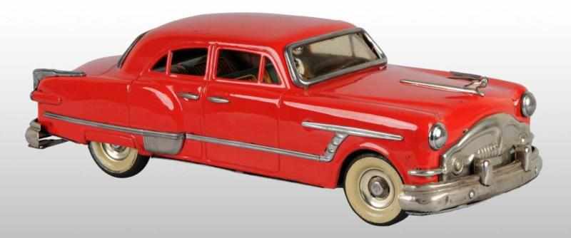 Appraisal: Tin Packard Sedan Automobile Friction Toy Description Japanese Circa Friction