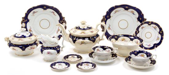 Appraisal: Sale Lot An English Porcelain Dessert Service comprising a teapot