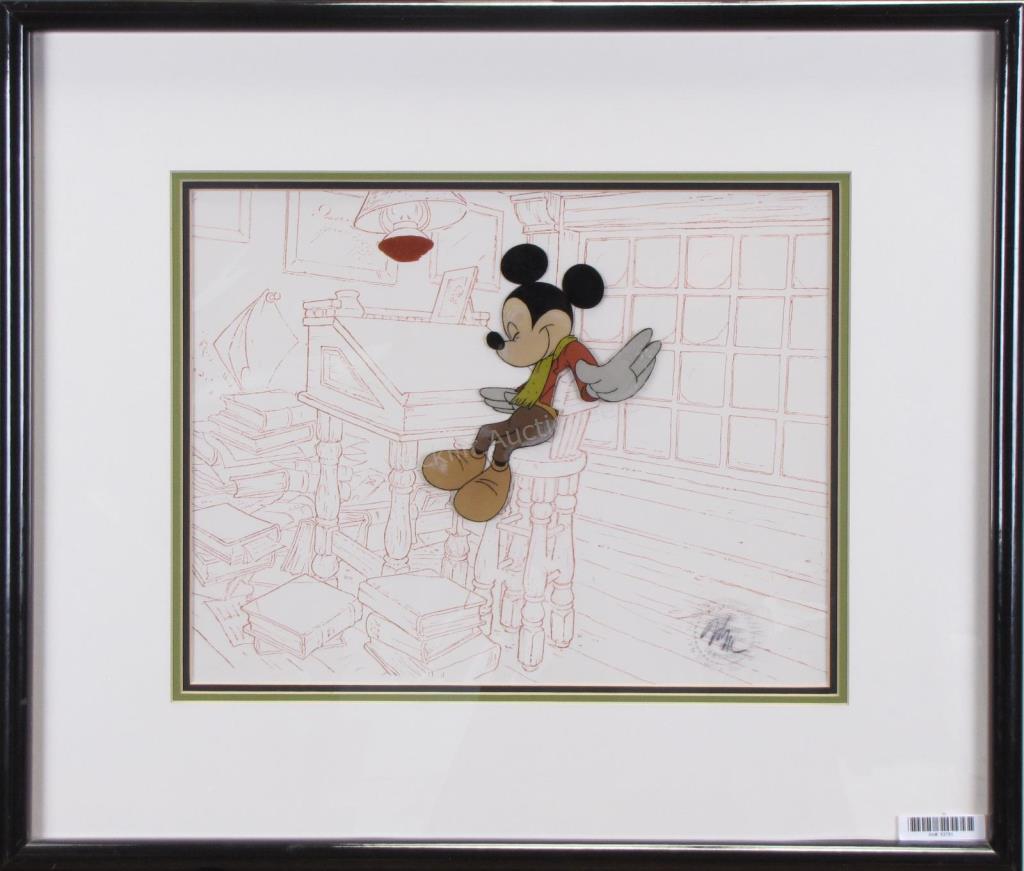 Appraisal: An original animation cel from Mickey's Christmas Carol framed with