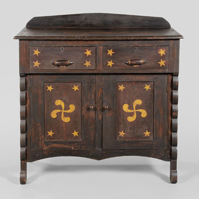 Appraisal: Southern Folk Art Jelly Cupboard attributed to Georgia th century