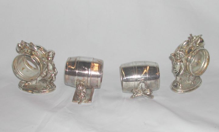 Appraisal: Group of Four Napkin Rings consisting of an attractive Simpson