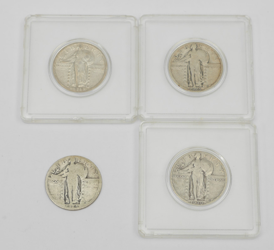 Appraisal: S STANDING LIBERTY QUARTER Standing Liberty quarters total to include