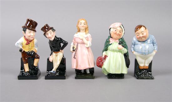 Appraisal: A Group of Miniature Royal Doulton Porcelain Figures Height of