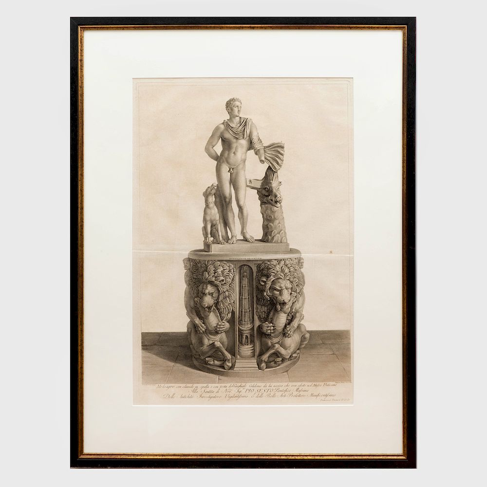 Appraisal: Francesco Piranesi - Meleager From Classical Statues in Rome Etching