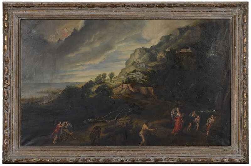 Appraisal: After Peter Paul Rubens Flemish - Ulysses and Nausicaa on