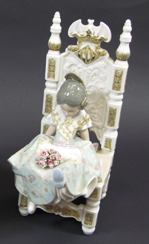 Appraisal: LLADRO GLAZED PORCELAIN FIGURE Full of Mischief of studies by