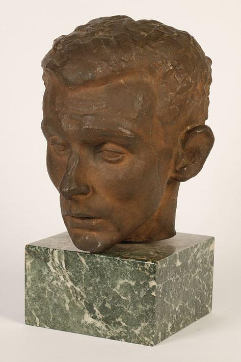 Appraisal: ULI NIMPTSCH RA A self portrait bust with brown patina