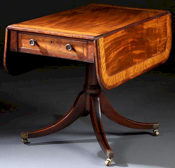 Appraisal: A GOOD GEORGIAN BREAKFAST TABLE EARLY TH C A GOOD