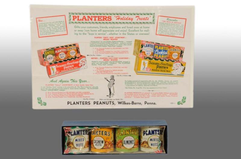 Appraisal: Planters Peanut Mr Peanut Salesman Sample Can Set Description s