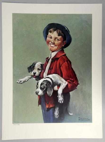 Appraisal: Norman Rockwell Pals Print Condition Excellent Size x