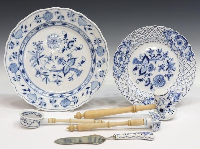 Appraisal: lot of German porcelain tableware in Blue Onion type patterns