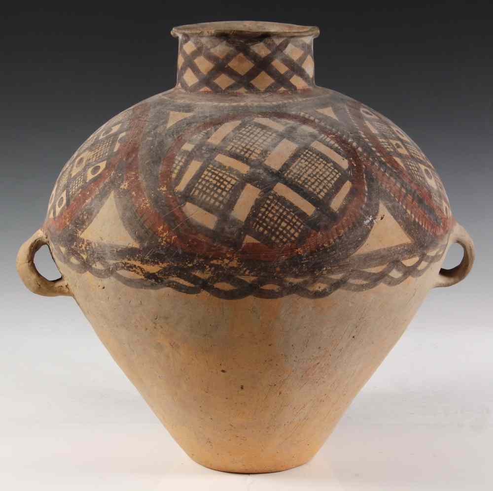 Appraisal: CHINESE NEOLITHIC POTTERY JAR - Banshan phase Majiayao culture circa