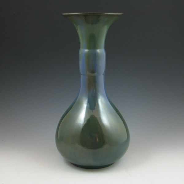 Appraisal: Tall Fulper vase with bulbous body flared rim and variegated