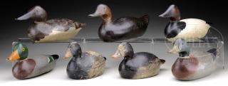 Appraisal: GROUP OF SEVEN MASON'S DUCK DECOYS GROUP OF SEVEN MASON'S