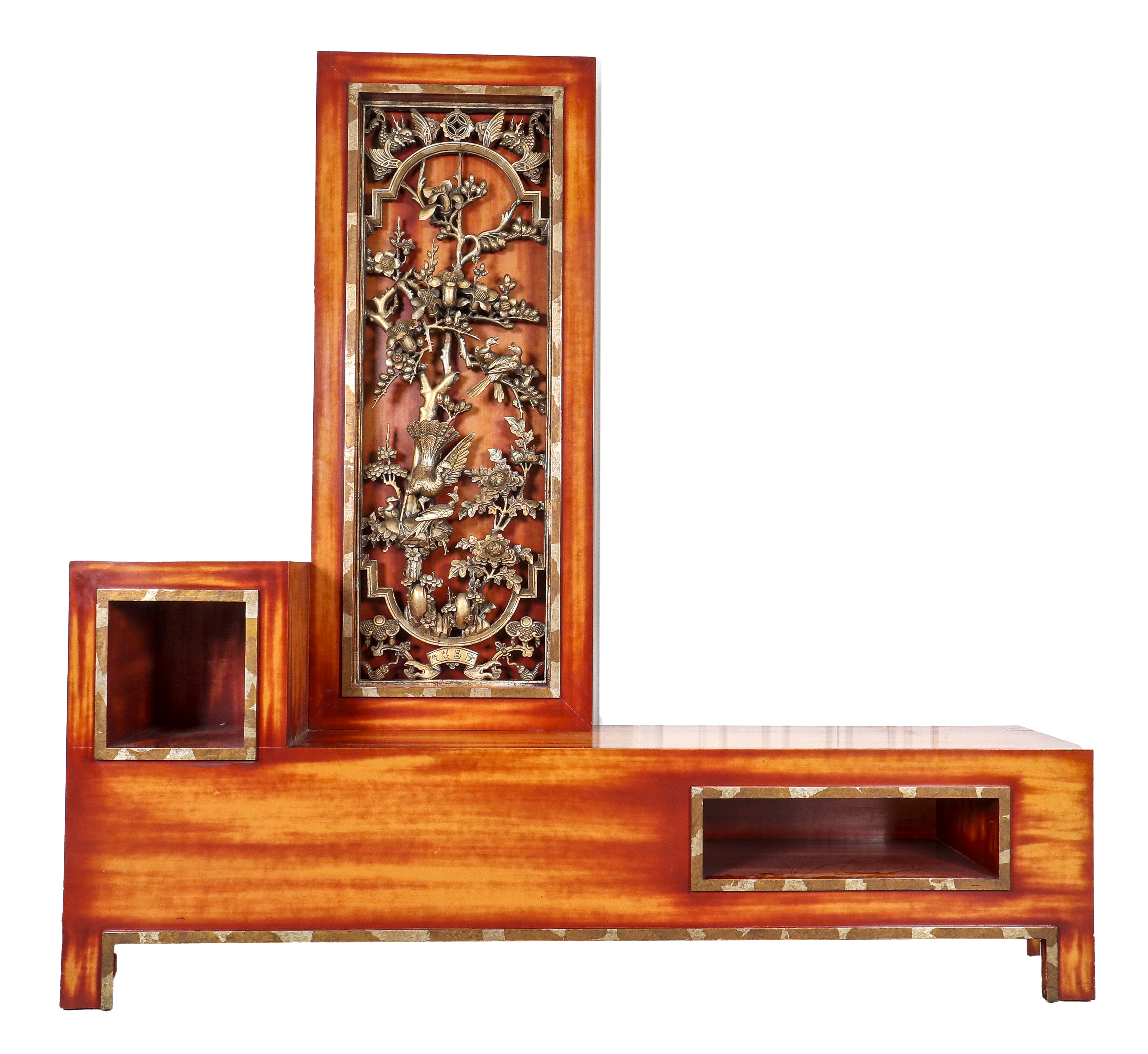 Appraisal: JAMES MONT ASIAN MODERN LOW CABINET James Mont Asian Mid-Century