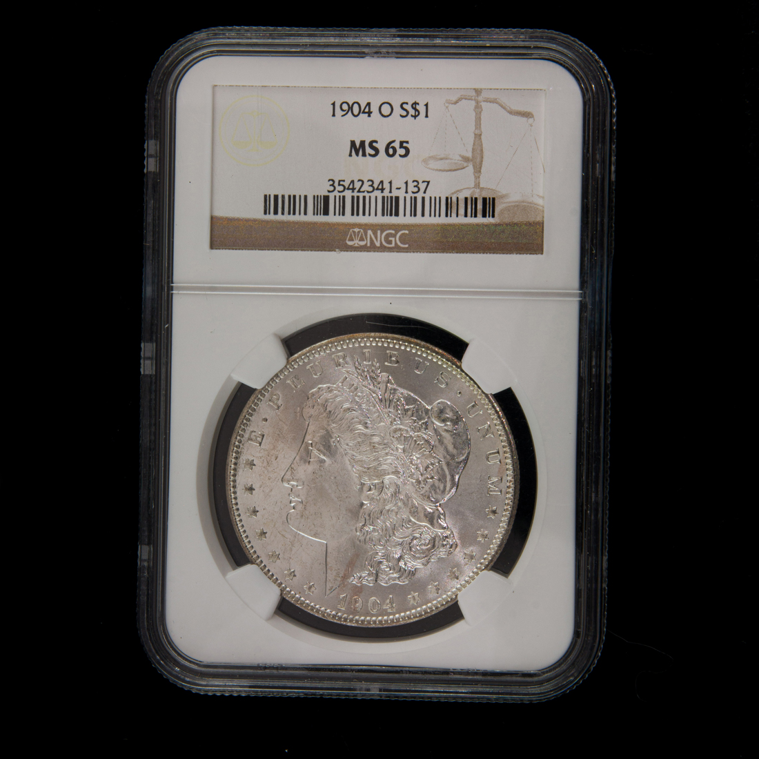 Appraisal: O MORGAN DOLLAR NGC MS O Morgan Dollar NGC MS