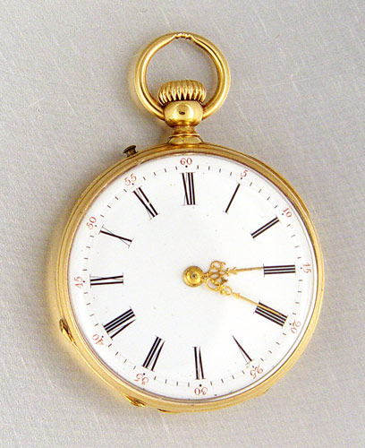 Appraisal: FRENCH OPENFACE k POCKET WATCH INSCRIBED French - Swiss made