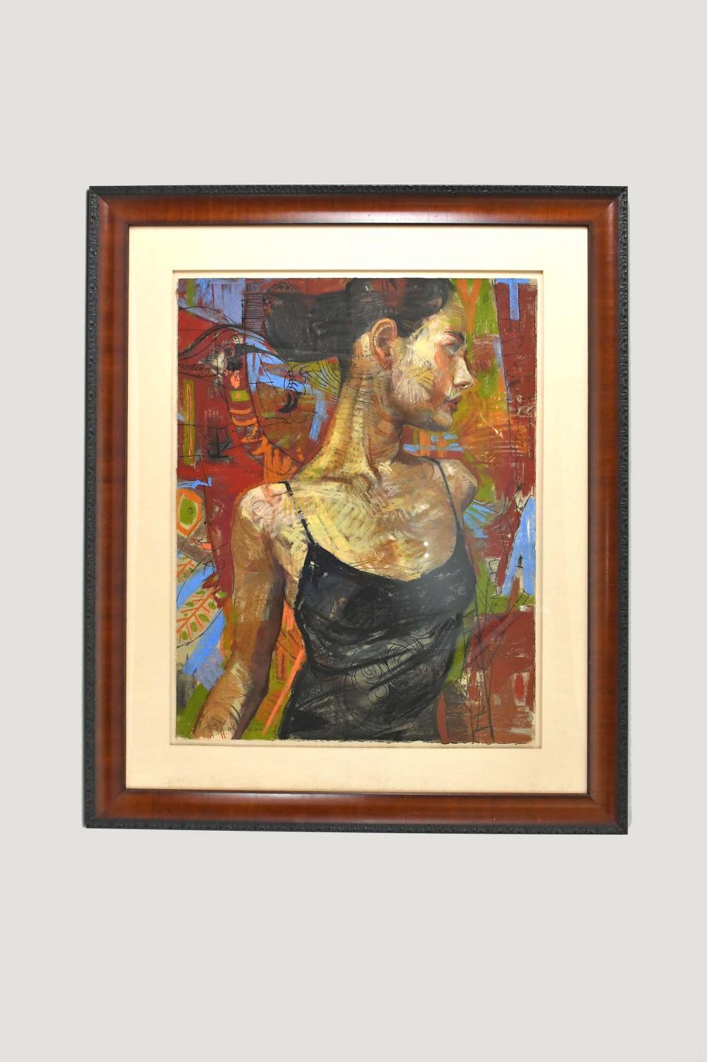 Appraisal: CHARLES DWYER AMERICAN B Untitled Portrait of a Woman in