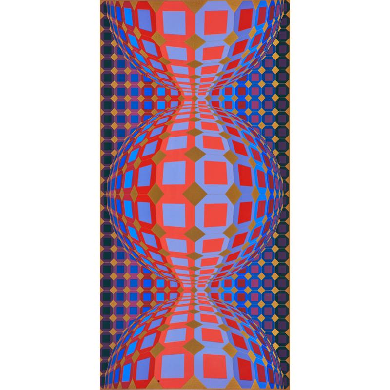 Appraisal: VICTOR VASARELY Hungarian - Condition Report Accompanied with original bill