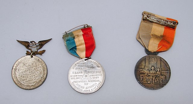 Appraisal: Grouping of three medals including Medal by Whitehead Hoag on