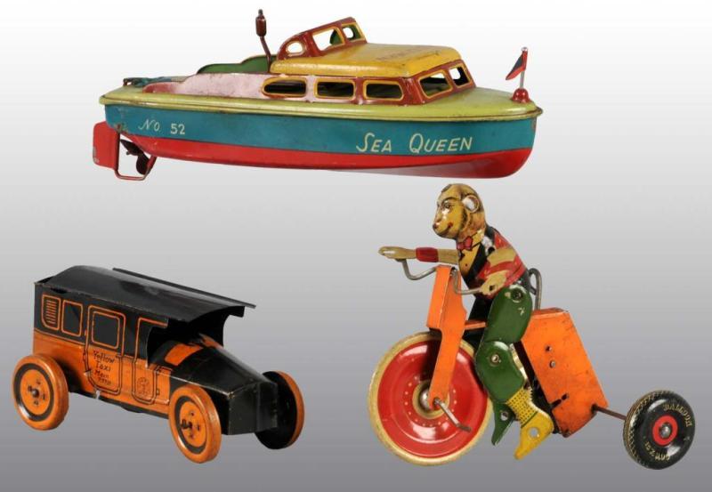 Appraisal: Lot of Tin Toys Description Includes one Japanese Sea Queen