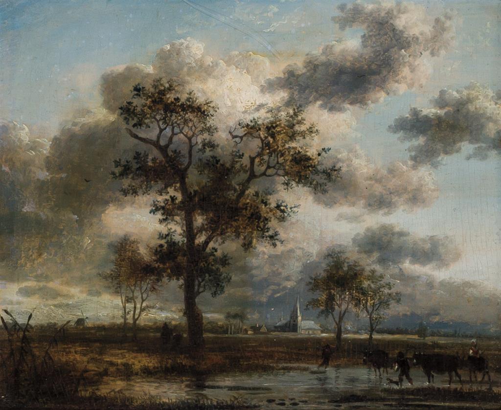 Appraisal: JEAN-LOUIS DEMARNE French c - Paysage Landscape oil on board