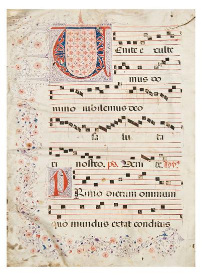 Appraisal: PSALTER in Latin Spain th Century decorated manuscript on vellum