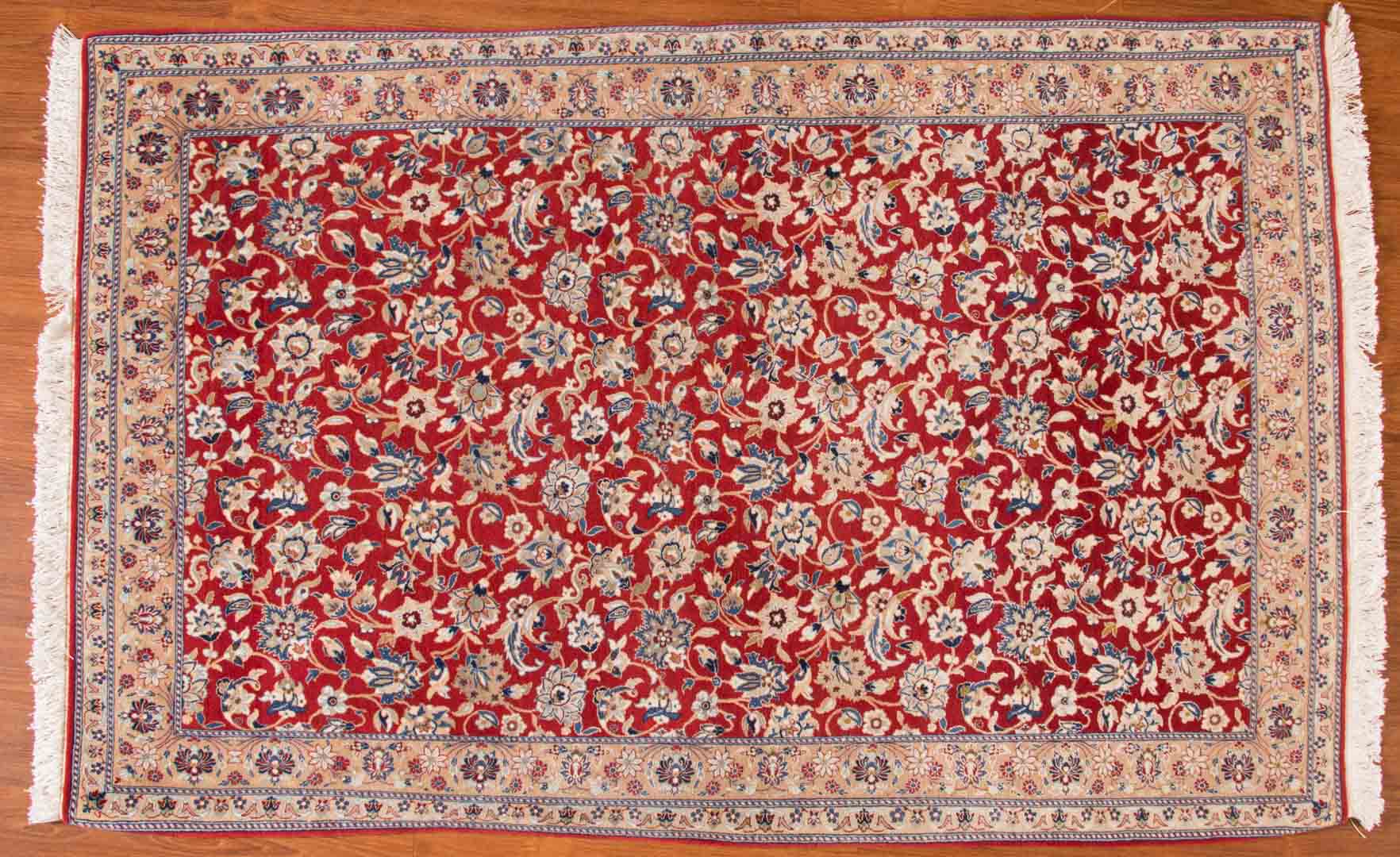 Appraisal: Very fine Nain rug approx x Iran circa Condition -line