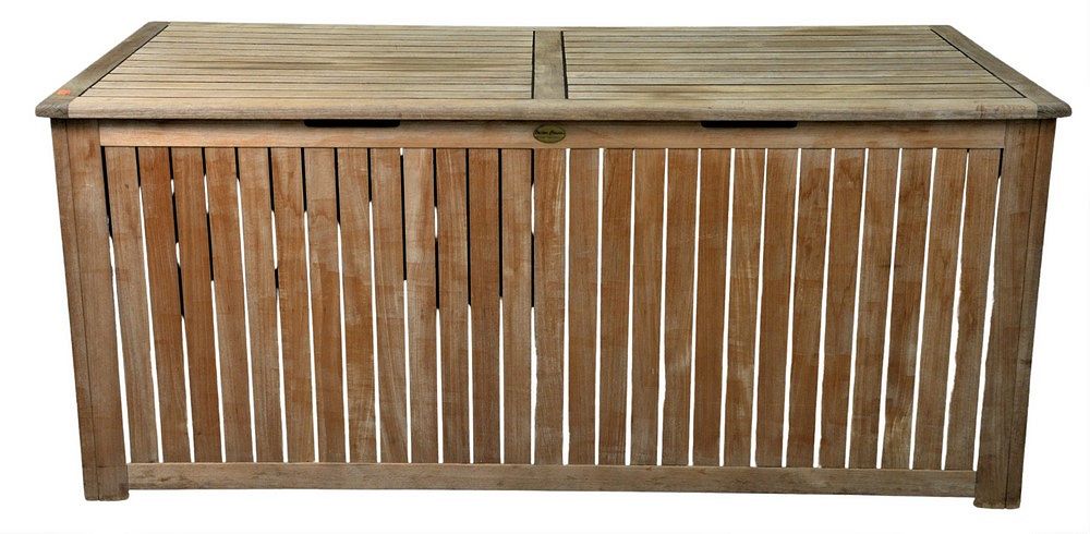 Appraisal: Outdoor Classic Teak Lift Top Storage Container height inches top