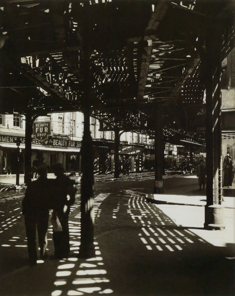 Appraisal: BERENICE ABBOTT - El nd rd Avenue Lines Silver contact