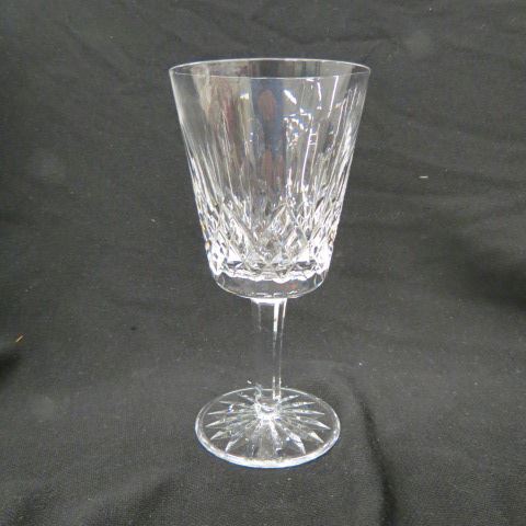 Appraisal: Waterford Lismore Crystal Water Goblets star-cut base excellent