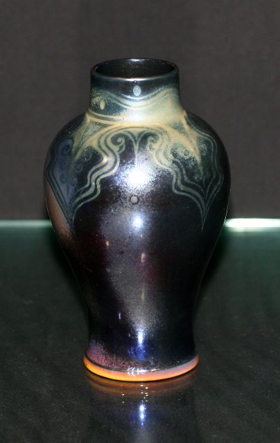 Appraisal: A Royal Doulton baluster shaped vase with stylised acanthus decoration