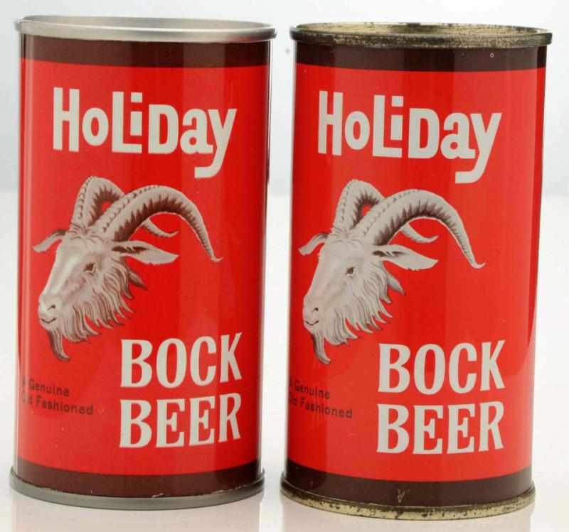 Appraisal: Holiday Bock Beer Cans - Both are very clean Condition