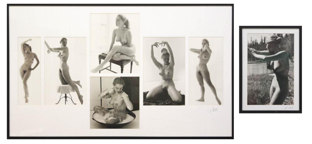 Appraisal: ED LANGE California - seven photographs Diane Webber nudes in