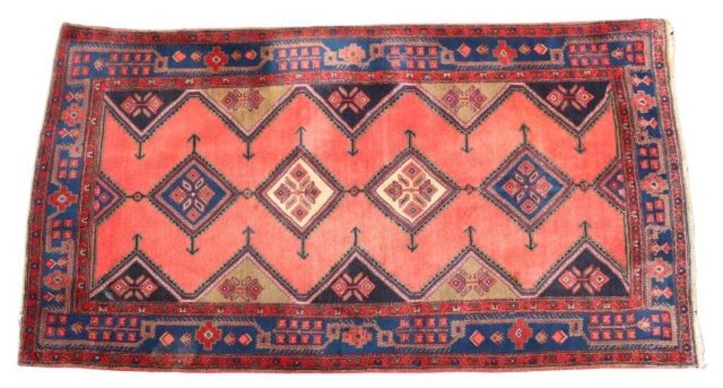 Appraisal: Hand-tied Persian Hamadan rug approx 'l ' w Provenance From