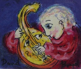 Appraisal: David Boyd born Child with Lute lithograph signed 'David Boyd'