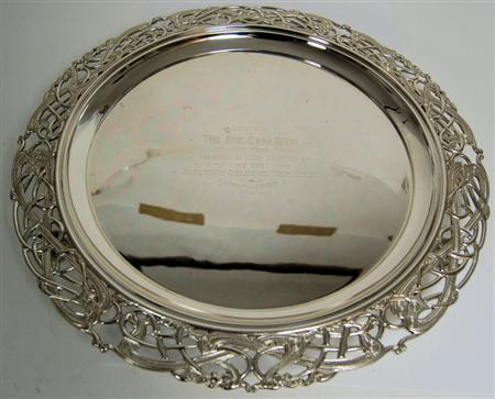 Appraisal: A modern Celtic revival salver Retailed by Sharman Neil Belfast